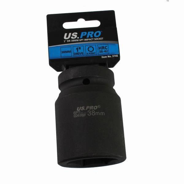 US PRO Tools 38mm 1" DR 6 Point Impact Socket 3745 - Tools 2U Direct SW