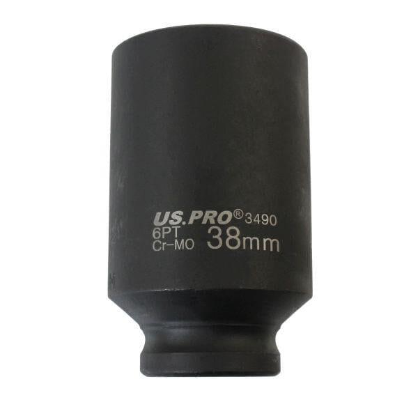 US PRO Tools 38mm 1/2" dr 6 Point Deep Hub Nut Socket, Gearbox etc 3490 - Tools 2U Direct SW