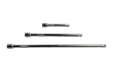 US PRO Tools 3pc 1/4" Dr Socket Extension Bar Set 75mm 150mm 250mm Long 3261 - Tools 2U Direct SW