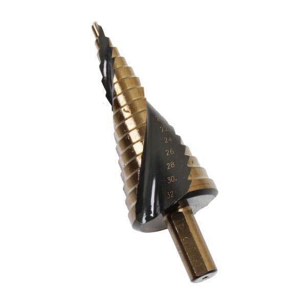 US PRO Tools 4 - 32mm HSS-G+ Step Drill Spiral Step Cone 7140 - Tools 2U Direct SW