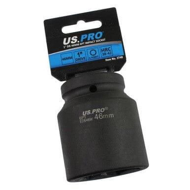 US PRO Tools 46mm 1" DR 6 Point Impact Socket 3748 - Tools 2U Direct SW