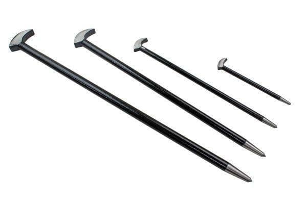 US PRO Tools 4pc Heel Bar Set Podgers Pry Bars Toe 150, 300, 400, 500mm 6857 - Tools 2U Direct SW