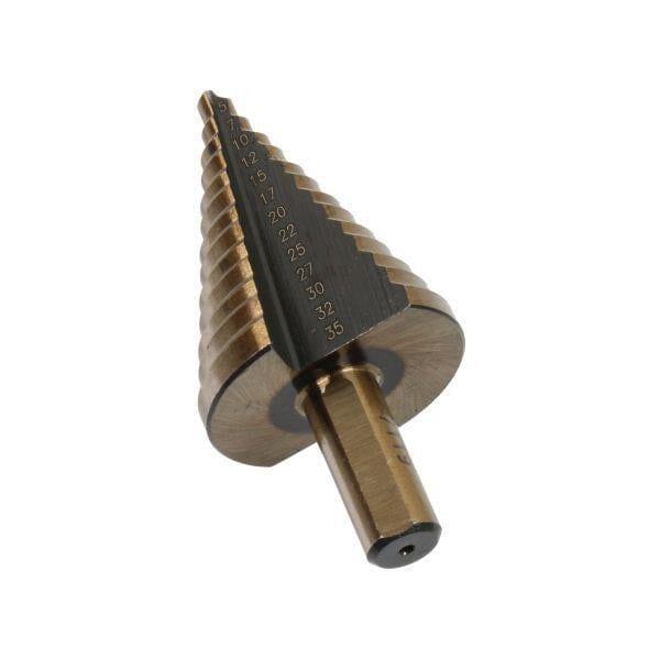 US PRO Tools 5 - 35mm HSS-G+ Step Drill Step Cone 7119 - Tools 2U Direct SW