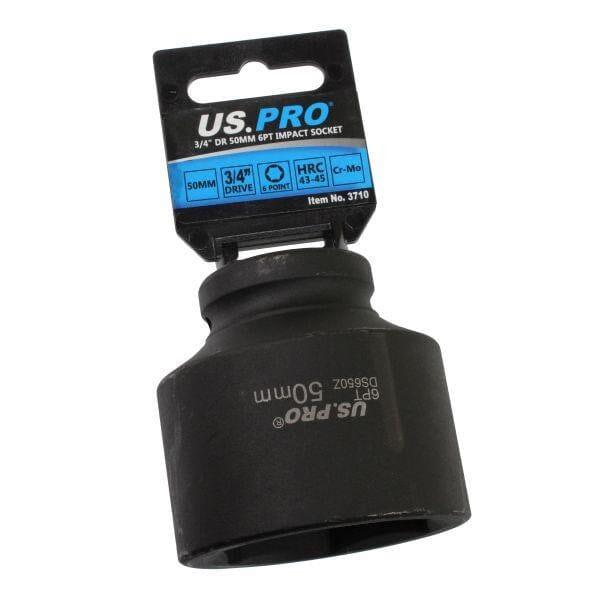 US PRO Tools 50mm 3/4" DR 6 Point Impact Socket 3710 - Tools 2U Direct SW