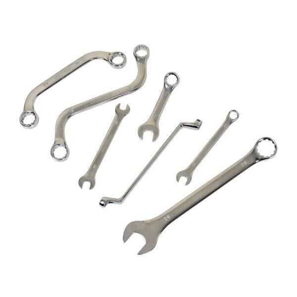 US PRO Tools 50pc Metric Spanner Wrench Mixed Set Stubby Ring Open Spanners 3928 - Tools 2U Direct SW