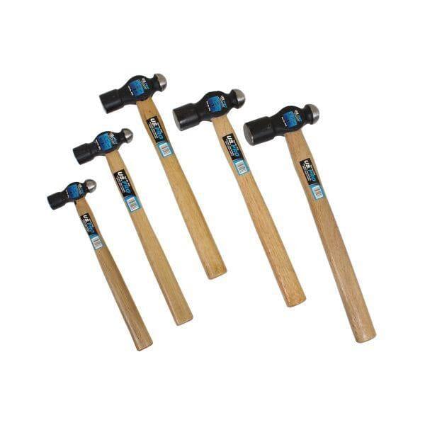 US PRO Tools 5pc Ball Pein Hammers Set 8 16 24 32 40oz Beech Wood Handles 4532 - Tools 2U Direct SW