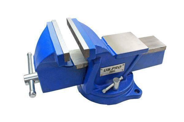 US PRO Tools 6” Heavy Duty Engineer Swivel Bench Vice Vise Clamp with Anvil 2666 - Tools 2U Direct SW