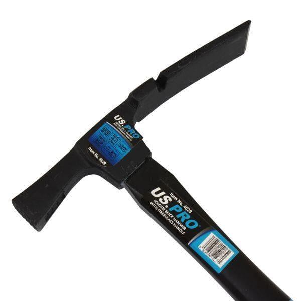 US PRO Tools 600 gram Brick Hammer With Fibreglass Handle 4529 - Tools 2U Direct SW