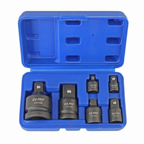 US PRO Tools 6pc Impact Socket Adaptor Set, Reducer for Sockets, Wrench 3511 - Tools 2U Direct SW