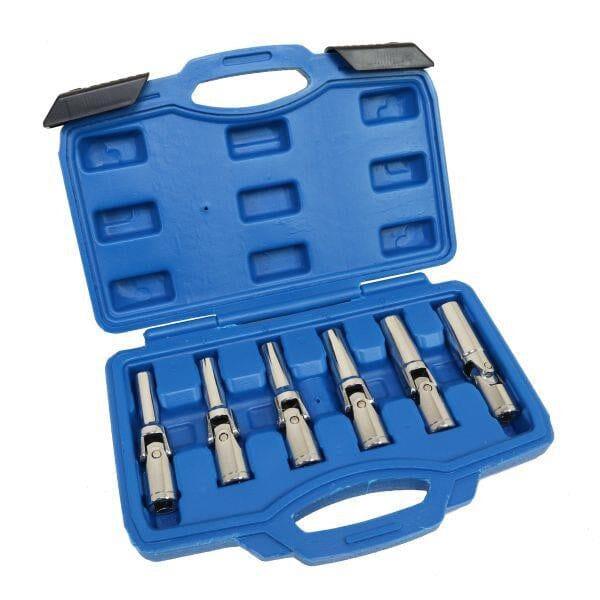 US PRO Tools 6pc Short 3/8" dr Universal Joint Glow Plug Sockets Socket Set 5640 - Tools 2U Direct SW