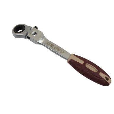 US PRO Tools 8mm Flexi Head Single Ring Ratchet Spanner Wrench With Lock 3658 - Tools 2U Direct SW