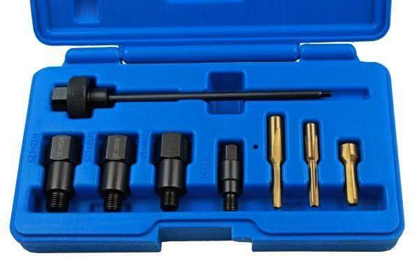 US PRO Tools 9 Piece Glow Plug Bore Reamer And Cleaner Set 5873 - Tools 2U Direct SW