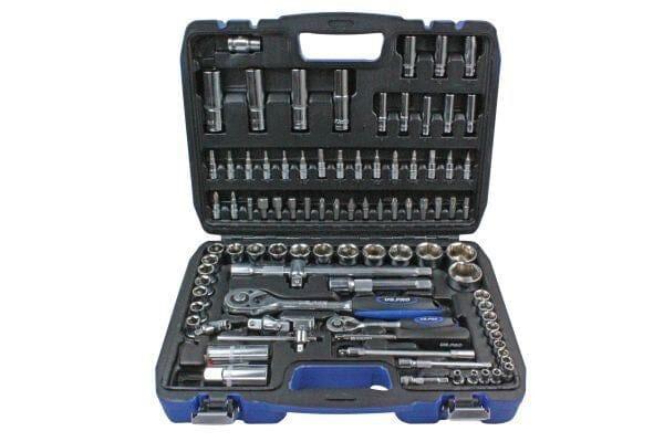 US PRO Tools 94pc Metric 1/4 & 1/2" Comprehensive Socket Wrench set 2078 - Tools 2U Direct SW