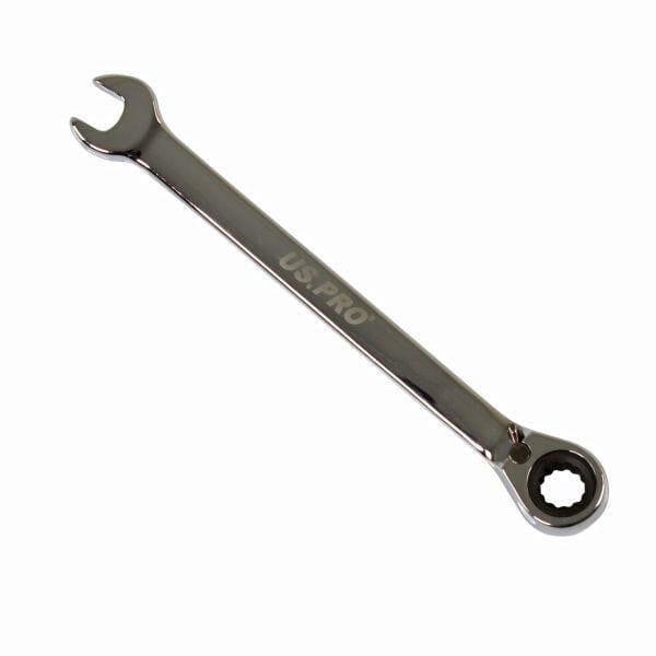 US PRO Tools 9mm Reversible Ratchet Spanner Wrench 72 Teeth Open & Ring End Wrench 3666 - Tools 2U Direct SW