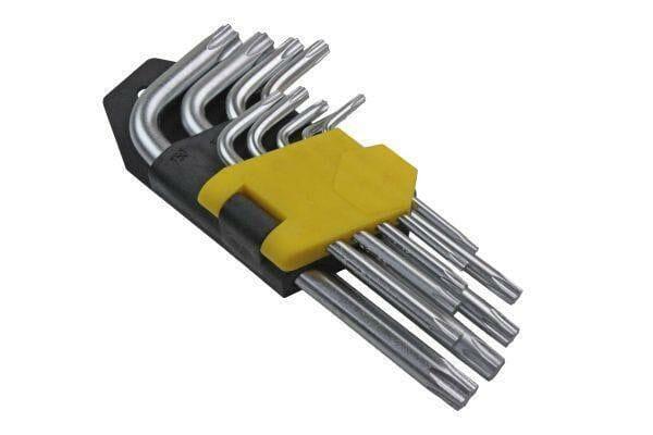 US PRO Tools 9pc Short Torx Star Key Set - Torxs Bits Keys 1615 - Tools 2U Direct SW