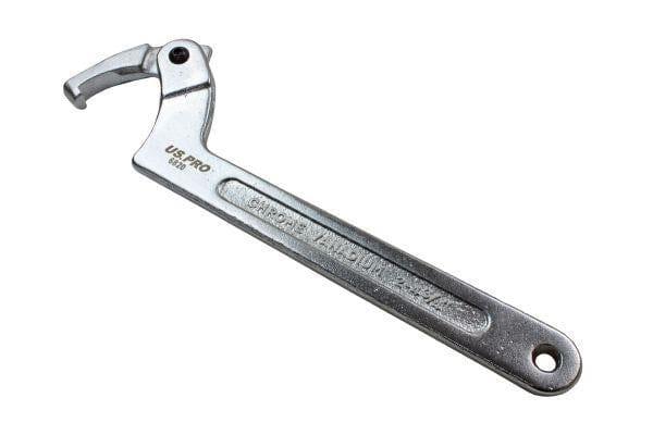 US PRO Tools Adjustable Hook Wrench For Motorcycles 51mm To 121mm 6820 - Tools 2U Direct SW
