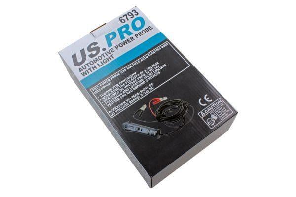 US PRO Tools Automotive Power Probe With Light 6 - 24v DC digital tester 6793 - Tools 2U Direct SW