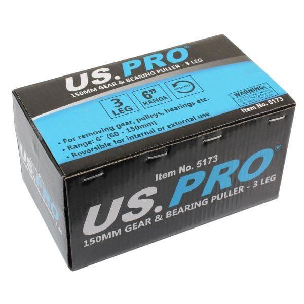 US PRO Tools Gear & Bearing Puller 3 Leg Internal/External Range 60mm/150mm 5173 - Tools 2U Direct SW