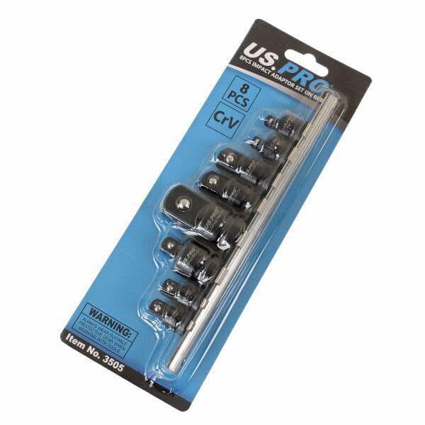 US PRO Tools Impact Socket Adaptor Set 1/4" 3/8" 1/2" 3/4" Drive step up/down reducer 3505 - Tools 2U Direct SW