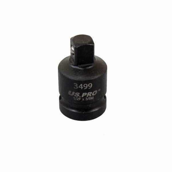 US PRO Tools Impact Socket Adaptor Step Up Adapter 1/2" Inch F to 3/8" Inch M 3499 - Tools 2U Direct SW