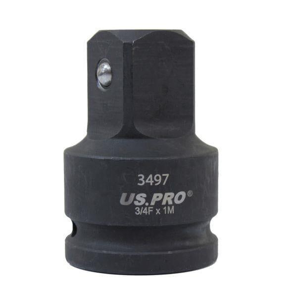 US PRO Tools Impact Socket Adaptor Step Up Adapter 3/4 Inch F to 1 Inch M 3497 - Tools 2U Direct SW