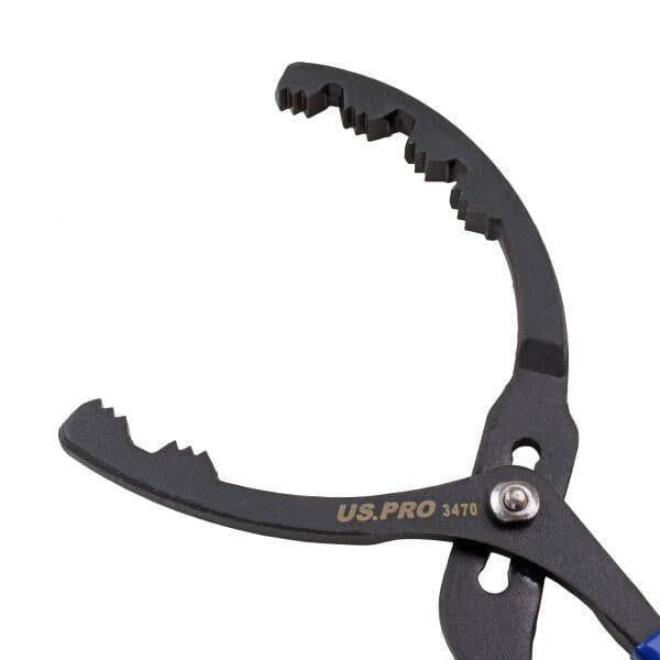 US PRO Tools Large Capacity Offset Oil Filter Pliers 73-180mm 3470 - Tools 2U Direct SW