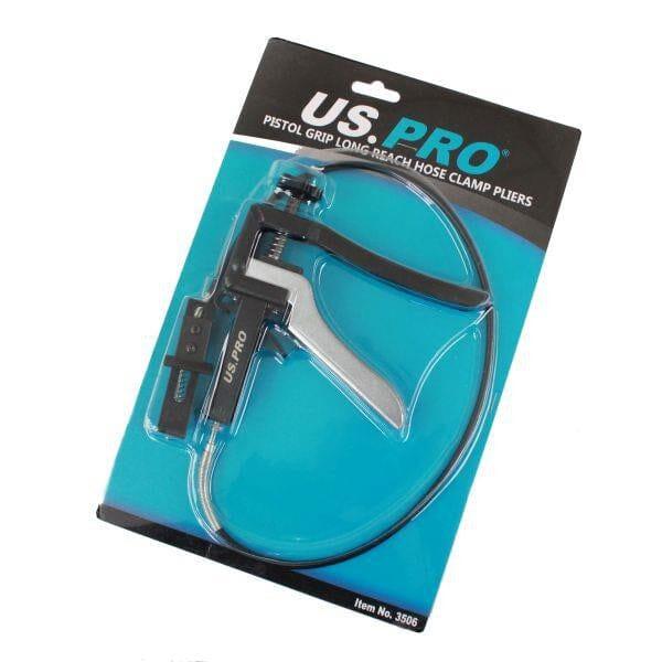 US PRO Tools Long Reach Hose Clamp Pliers, Pistol Grip Plier 3506 - Tools 2U Direct SW