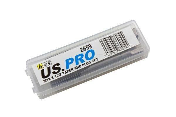 US PRO Tools M12 X 1.5P Taper & Plug Set ( Tap & Die ) 2659 - Tools 2U Direct SW