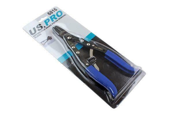 US PRO Tools Motorcycle Brake Piston Removal Pliers 6816 - Tools 2U Direct SW