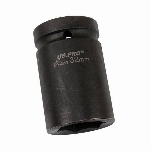 US PRO Tools Single 1" DR 32mm 6 Point Impact Socket 3741 - Tools 2U Direct SW