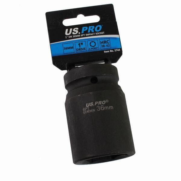 US PRO Tools Single 1" DR 36mm 6 Point Impact Socket 3744 - Tools 2U Direct SW