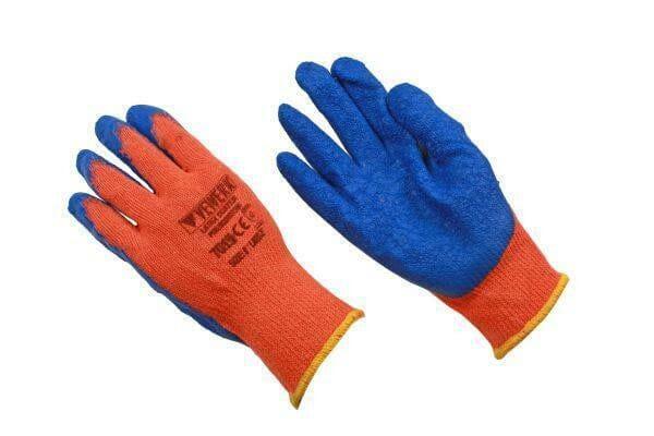 VEWERK 12 Pairs Of Hard Wearing Latex Coated Work Gloves Size 9 / Large 7019 - Tools 2U Direct SW
