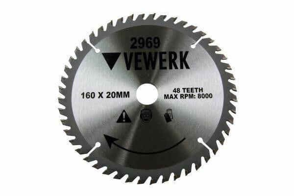 Vewerk 160 X 20 / 16MM 48T TCT Circular Saw Blade 2969 - Tools 2U Direct SW