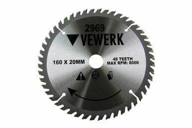 Vewerk 160 X 20 / 16MM 48T TCT Circular Saw Blade 2969 - Tools 2U Direct SW