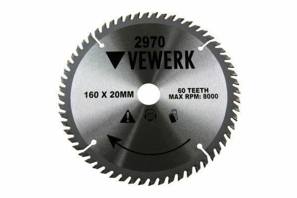 Vewerk 160 X 20 / 16MM 60T TCT Circular Saw Blade 2970 - Tools 2U Direct SW