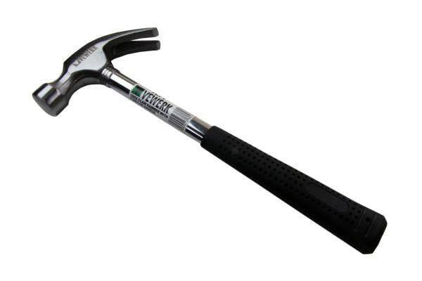 VEWERK 16oz Claw Hammer, Nail Remover, Tubular, Handle Soft Grip 1671 - Tools 2U Direct SW