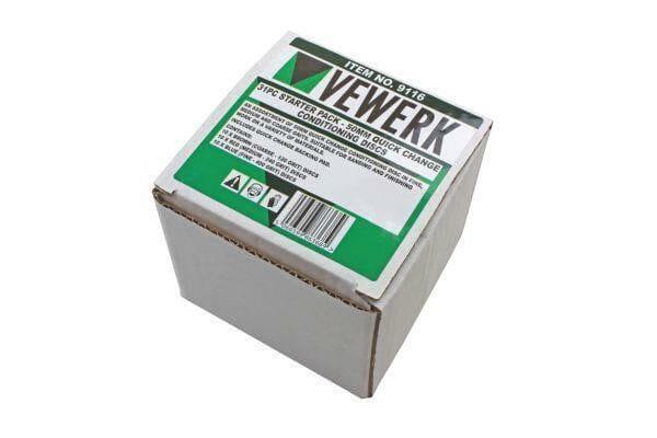 VEWERK 31 Piece Starter Pack 50MM Quick Change Conditioning Discs 9116 - Tools 2U Direct SW